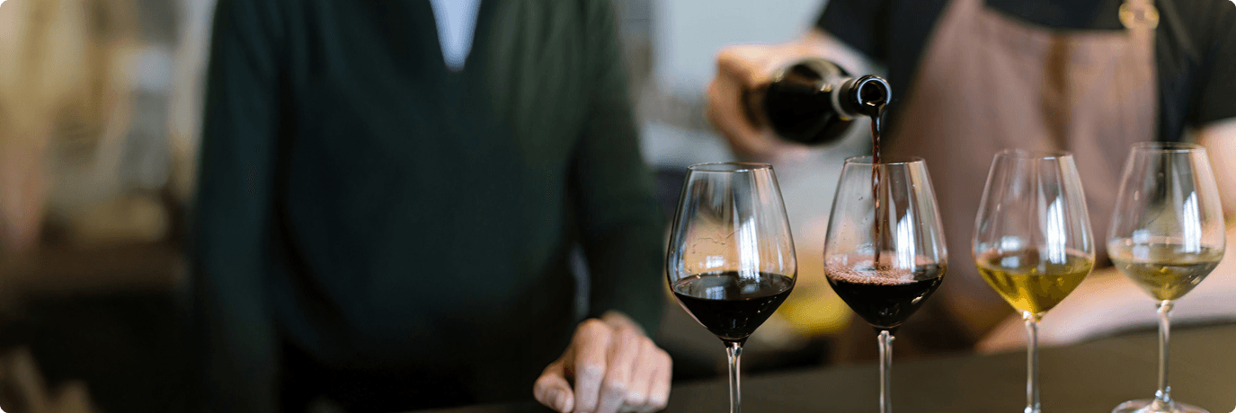 Dégustation de vins animée par un sommelier